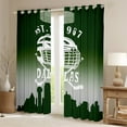 thumbnail image 2 of Erosebridal Eat Sleep Curtains for Living Room, American Football 30%-50% Blackout Curtains Set of 2 (42x90), Sports Lover Curtains and Drapes (42x90), Window Curtains Room Decor, 2 of 6