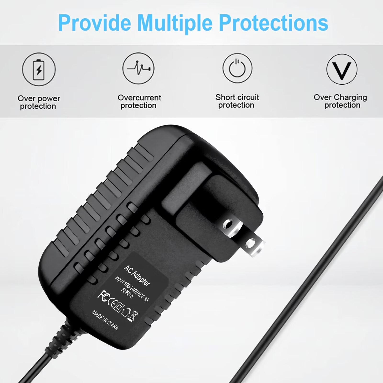 BigNewPowered 12V 2A AC Adapter For CS Model: CS-1202000 Wall Home Charger Power Supply Cord