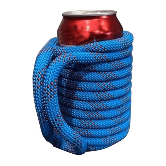 erfcxs Recycled Rock Climbing Rope Can Cozy Handmade Reusable Rock Climbing Rope Can Cooler Sleeve Non Sliper Insulated With Handle For Cans And Drink