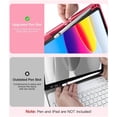 thumbnail image 6 of GEAK for iPad A16 11th 10th Generation Case with Keyboard, 7 Colors Backlit Detachable Folio Keyboard Cover with Pencil Holder for iPad 10th Gen 10.9 Inch/11th Gen 11 Inch, Red, 6 of 9