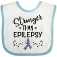 thumbnail image 3 of Inktastic Epilepsy Awareness Ribbon Support Walk Girls Baby Bib, 3 of 4