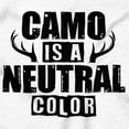 thumbnail image 2 of Camo is a Neutral Color Cute Hunter Womens Fitted Plus Size Graphic Tee Brisco Brands 2X, 2 of 5
