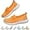 Orange, variant on Women's Soft Sole Mesh Comfort Orthopedic Shoes with Arch Support Fit Hands Free Slip on Go Walking Slip Ins Sneakers Ladies Work Standing Tennis Loafers Summer Memory Foam Soft Wide Comfy Shoes