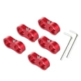 thumbnail image 1 of AN10 Coche Auto Manguera Separador Abrazadera Combustible Línea Conector Kit Rojo, 1 of 1
