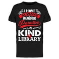 thumbnail image 1 of Paradise As A King Of Library Men's T-shirt, 1 of 2