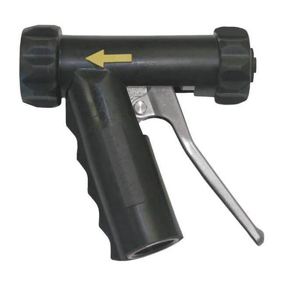 Sani-Lav Spray Nozzle,Aluminum, Brass/SS,Black N1AB