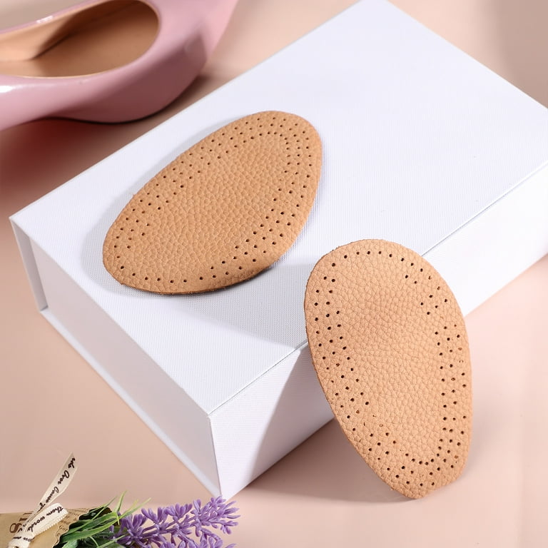 SUPVOX 1 Pair Forefoot Cushion Inserts Leather Anti-slip Insoles High-heel  Inserts Non-slip Foot Pads Cushions