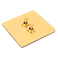 thumbnail image 1 of Interruptor de Palanca de Doble Control, imitación de color dorado Exquisito Aplicacia Resistente a la erosión Switch de acero para oxidable para dormitorio para dormitorio, 1 of 7