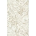 thumbnail image 1 of White & Gold Jungle Leaves Tropical Wallpaper R8358, 1 of 4