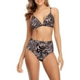 thumbnail image 1 of Charmo Maillot de Bain Triangle pour Femmes Bikini Taille Haute 2 Pcs, 1 of 6