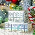thumbnail image 5 of GRD Christmas Wrapping Paper, Holographic Silver Snowflake Design Gift Wrapping Paper Suitable for Christmas, Mini Roll (17 Inch X 32.8 Feet), 5 of 12