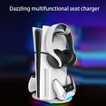 thumbnail image 3 of Consola juegos delgada Wdftyju PS5 soporte vertical universal con anillo ambiental PG-P5S045, 3 of 9