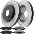 thumbnail image 3 of MotorbyMotor 515096 Fits for Chevrolet Silverado 1500,GMC Sierra 1500 Yukon, Cadillac Escalade Front Wheel Bearing Hub Assembly 4WD with ABS 6 Lugs + 330mm Front Brake Rotors & Pads CLEANER DOT4 FLUID, 3 of 7