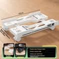 thumbnail image 2 of Adjustable Computer Host Bracket Mobile PC Holder Cart Computer Tower Stand White,1 * Computer Host Bracket,White, 2 of 8