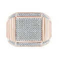 thumbnail image 2 of AFFY Father's Day Gift 1/2 Carat Round Cut White Natural Diamond Men's Anniversary Wedding Band Ring 14k Solid Rose Gold (0.50 Cttw) Ring Size-9, 2 of 2