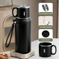 thumbnail image 5 of 2 In 1 Stainless Steel Vacuum Insulated Bottle with Lidded Cup, Insulated Tumblers with Handles, 316 Stainless Steel Water Bottle, Keeps Drinks Hot & Cold for Travel, 5 of 8