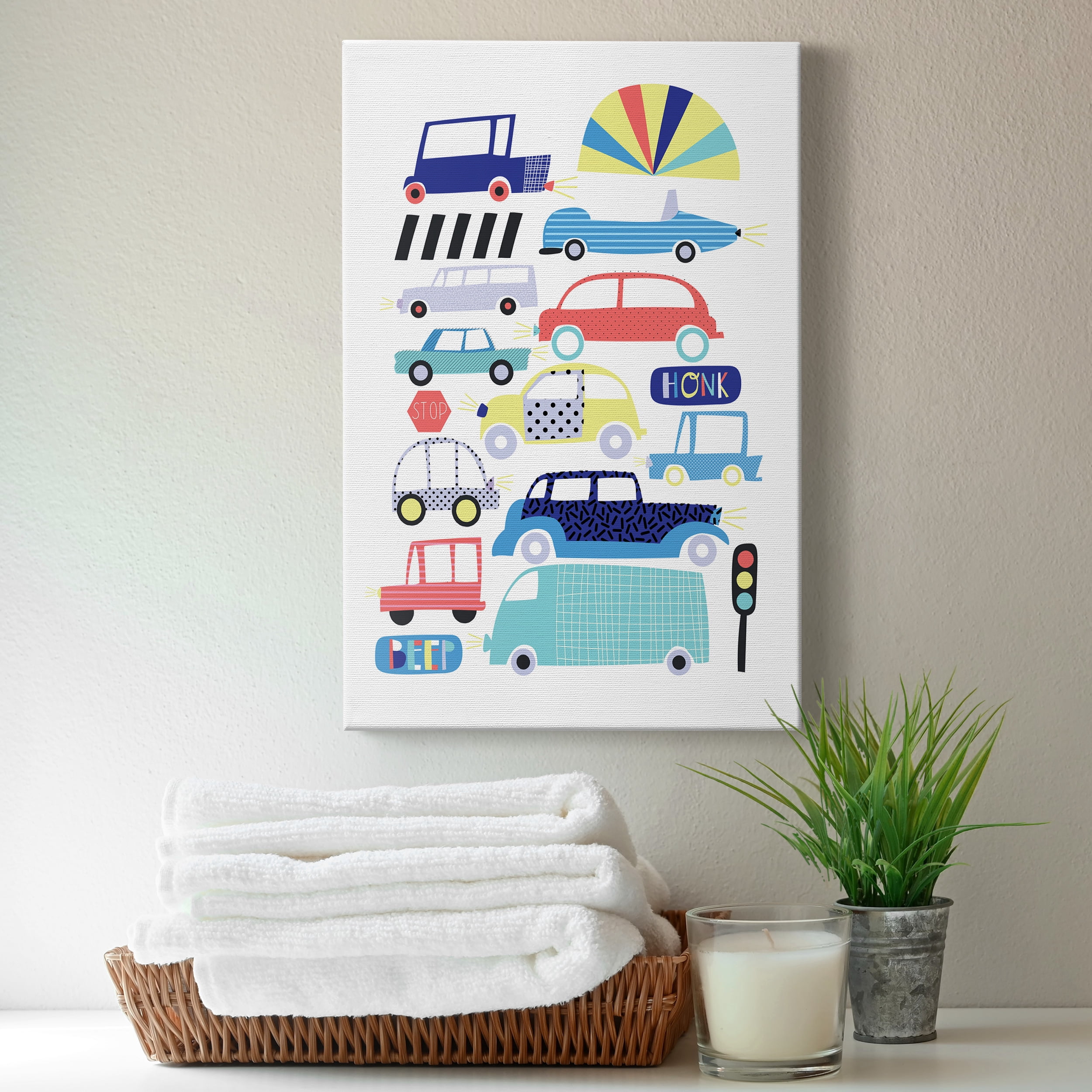 Traffic Jam Premium Gallery Wrapped Canvas - Ready to Hang - 12 x 18