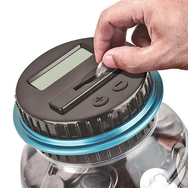 Large Digital Coin Counting Money Saving Box kids Digital Coin Counting Jar Bank LCD Display Coins Saving Gift For Canadian Dollar