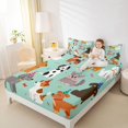 thumbnail image 4 of Homewish Cute Pet Dogs 4pcs Bed Sheets for Teens Children,Cartoon Animal King Sheets,Dreamy Princess Super Cozy Sheet Set,Lightweight Room Decor, 4 of 7