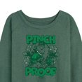 thumbnail image 3 of Marvel The Incredible Hulk - St Patrick's Day Pinch Proof - Women's French Terry Pullover Sweatshirt, 3 of 5