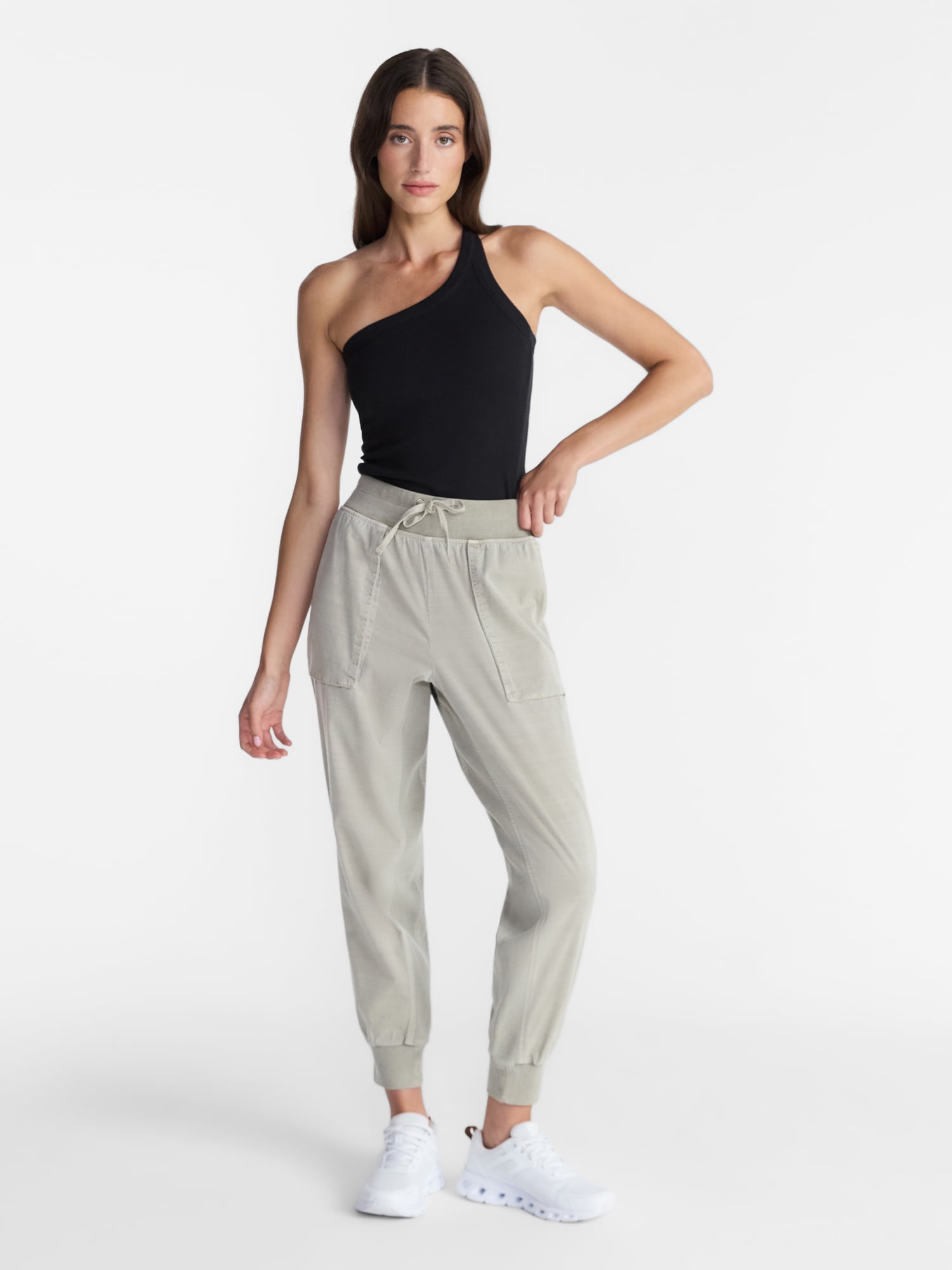 Avia Women's and Women's Plus Relaxed Fit Joggers, 28'' Inseam, Sizes XS-4X