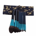 thumbnail image 1 of Pinceles para sombra de ojos BuyWeekMX 8 brochas de maquillaje madera, 1 of 9