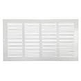 thumbnail image 2 of Hart & Cooley 650 Series 16" x 8" White Flat Wall Return Air Grille #043139 (Fits a 16"W x 8"H Hole), 2 of 2