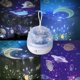 thumbnail image 1 of Luz LED nocturna portátil giratoria con diseño de cielo estrellado para dormitorio, proyección de unicornio, lámpara navideña (blanca), 1 of 5