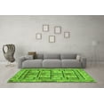 thumbnail image 3 of Ahgly Company Indoor Rectangle Abstract Green Modern Area Rugs, 2' x 5', 3 of 4