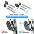 thumbnail image 4 of Kit de espaciador de extensión de 3/4 pulgadas compatible con Harley Touring Electra Glide FLHT Road King FLHR Street Glide FLHX Road Glide FLTR 2009-2013 FL Trikes 2009-2024, 4 of 5