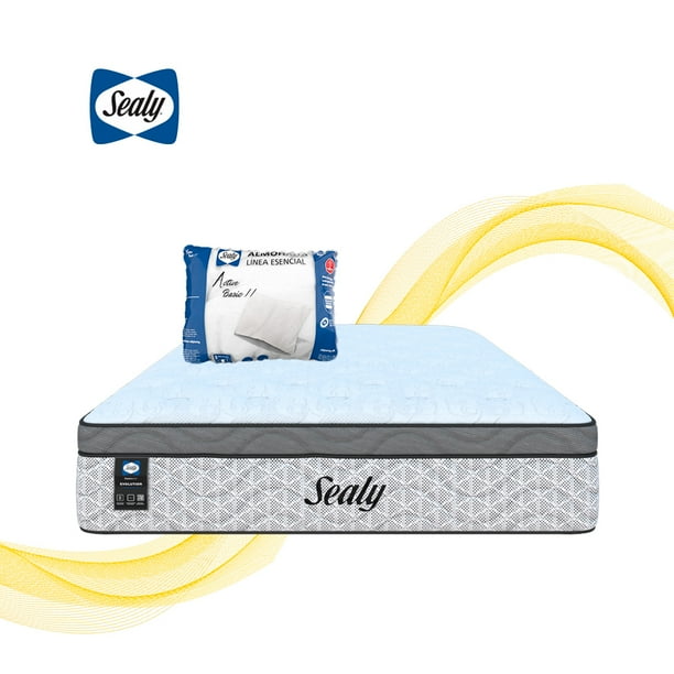 Colchon individual Shine + 1 Almohada Sealy Active