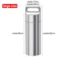 thumbnail image 1 of 304 Stainless Steel Waterproof Mini Sealed Can Pill Portable Container Sealed Can Small Tool Parts Storage Bottle With Keychain large size, 1 of 6