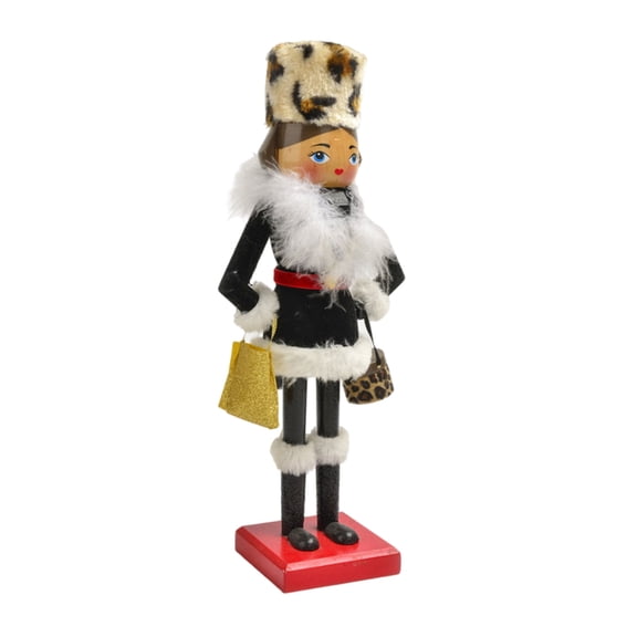 CIYISON Artisanal Wood Nutcrackers Soldier 38cm Traditional Christmas Decors for Garden