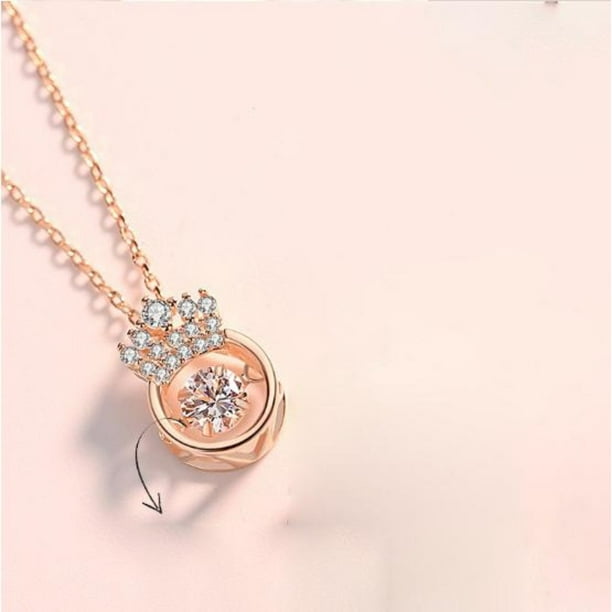 Beating heart on sale crown necklace