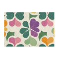 thumbnail image 7 of Yayeee Bath Rug for Bathroom Floor Non Slip Rectangle Fluffy Soft Absorbent Mat, 16"x24", Purple Clover Pattern, 7 of 7