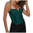 thumbnail image 2 of LSLJS Solid Color Versatile Women Tight Fitting Corset with Lace Lace Lace and Top, Womens Camisole Tank Tops, 2 of 6