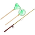 thumbnail image 3 of Mini Fishing Rod Set for Dollhouse Decoration - Green, 3 of 3