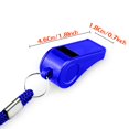 thumbnail image 4 of Pack de 2 Silbatos Deportivos Azules Extra Fuertes, 120dB, con Cordón, para Entrenadores, Árbitros, Supervivencia y Emergencias, 4 of 5