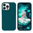 thumbnail image 1 of Funda de gel suave de silicona GUAGUA para iPhone 13 Pro Max de 6.7 pulgadas, color verde azulado, 1 of 9