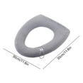 thumbnail image 3 of Soft Fleece Toilet Seat Cover Warmer, Reusable Washable Bathroom Seat Mat, Non-Slip Cushioned Toilet Lid Cover for Home Bathroom Comfort, Easy Installation Toilet Seat Protector for Adults, 3 of 6