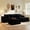 Black(Right Facing Chaise), variant on Ovios 108" Boneless Couch U-Shape Cloud Modular Sectional Couch with Chaise & Ottoman, Comfy Corduroy Sofa for Living Room, Apartment, Black