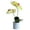 Yellow, variant on Decorative Real Touch Silk Orchid Bonsai, Artificial Flowers with Flower Pots Fake Flowers Arrangements for Home Wear-resistant No Withering Orchid Simulation Bonsai Flower