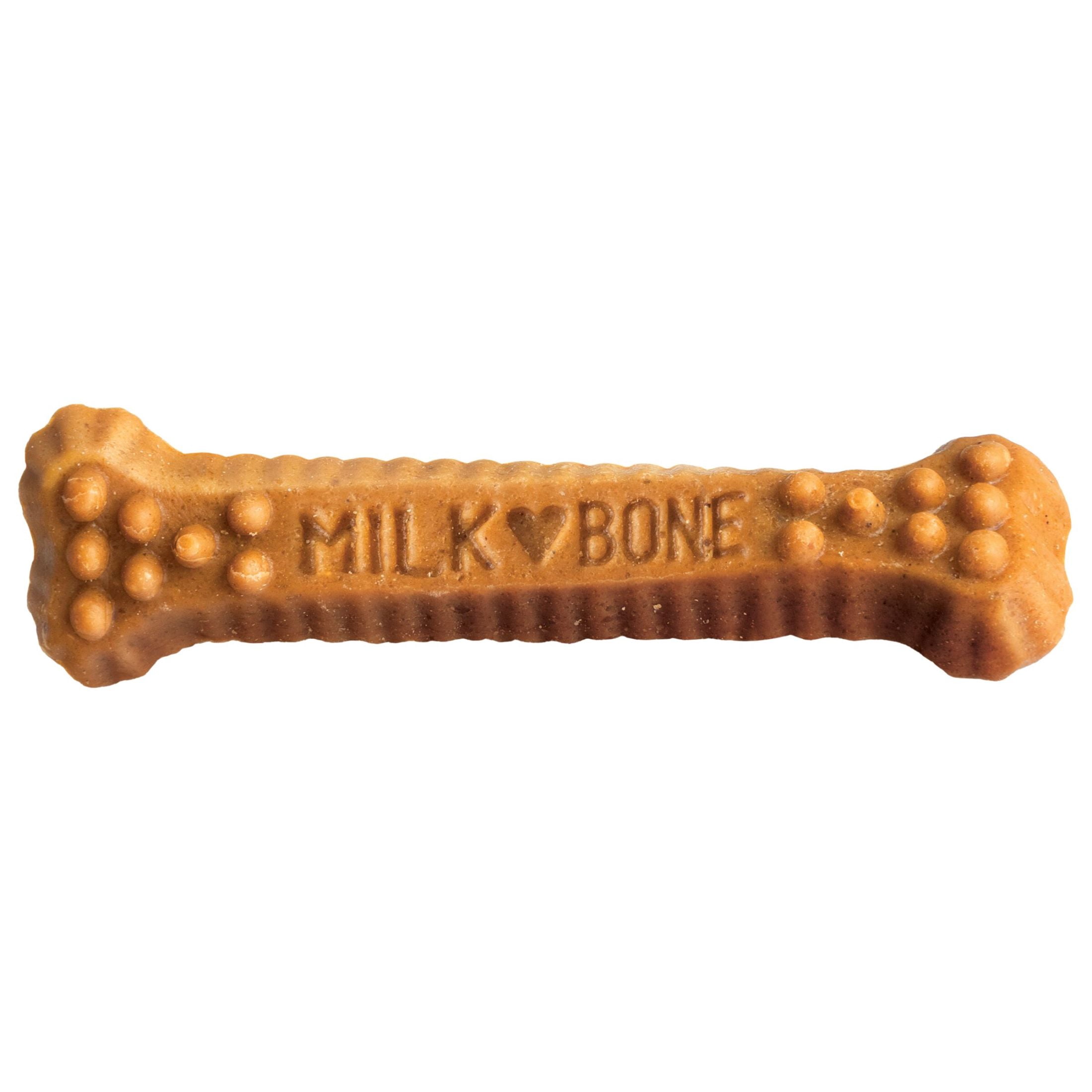 (4 pack) Milk Bone Brushing Chews Original Chicken Flavor Daily Dental Dog Treats, Mini, 7.1 oz Bag