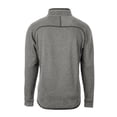 thumbnail image 3 of Men's Cutter & Buck Heather Gray Syracuse Orange Big & Tall Mainsail Sweater-Knit Half-Zip Jacket, 3 of 3