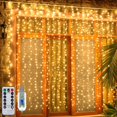 thumbnail image 2 of Luces navideñas LED Decoración Hada Decoración de año nuevo para habitación Guirnaldas Cortina de cuerdas Cascadas Tiras Dormitorios Novedad 2024, 2 of 5