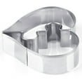 thumbnail image 6 of Ludlz Heart Puzzle Shaped Cookie Biscuit Cutter Heart Tiny Baking Stainless Steel Metal Molds, 6 of 7