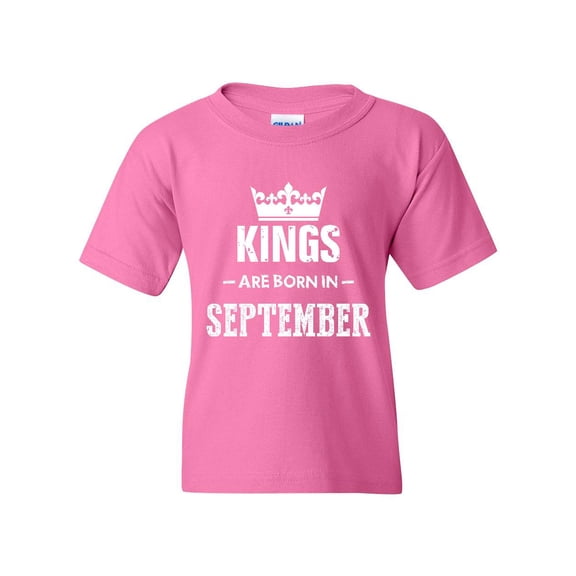 Artix - Big Girls T-Shirts and Tank Tops - Birthday Gift Kings Are Born In September