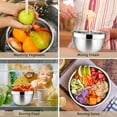 thumbnail image 2 of Walchoice Mixing Bowls with Lid Set of 6, Stainless Steel Metal Nesting Bowls for Cooking, Baking, Preparing, Serving, Size 4.5/3/2.5/1.5/1/0.7 QT - Khaki, 2 of 7