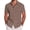 Brown, variant on Men'S Guayabera Shirt Short Sleeve Button Down Shirts Casual Summer Beach Linen Shirts Blue XXXL