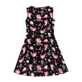 thumbnail image 4 of Suhoaziia Princess Dresses for Toddlers Swing Twirl Clothes Holiday Dresses for Girls Fit 11Y-12Y,Strawberry Axolotl Lightweight Crewneck A Line Skater Casual Twirly Dress, 4 of 6
